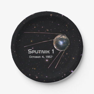 Assiettes En Carton Spoutnik 1 Satellite