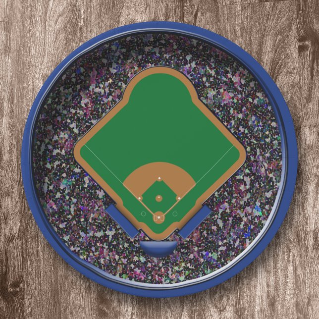 Assiettes En Carton Stade De Baseball En Haut (Créateur téléchargé)