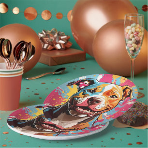 Assiettes En Carton Staffordshire Anniversaire Fun