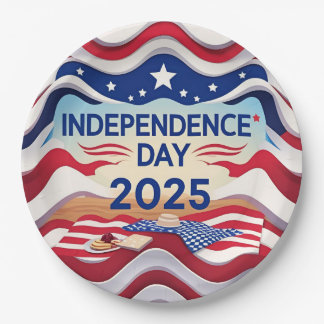 Assiettes En Carton Star-Studded Independence Day Bowls