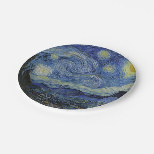 Assiettes En Carton Starry Night Vincent van Gogh