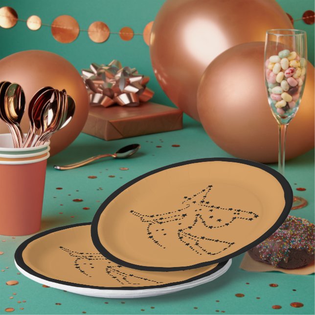 Assiettes En Carton Starry Witch (Multi)