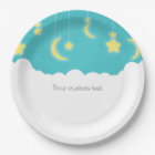 Stars Lune & Nuages Plaques de Baby shower