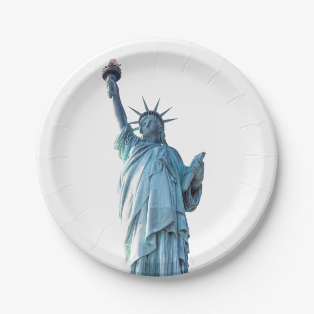 Assiettes En Carton Statue de la liberté (Devant)