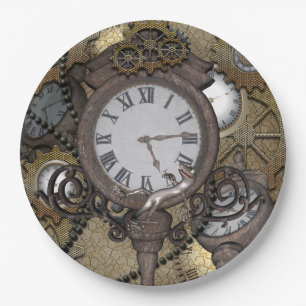 Assiettes En Carton Steampunk peut vous mer le gecko drôle