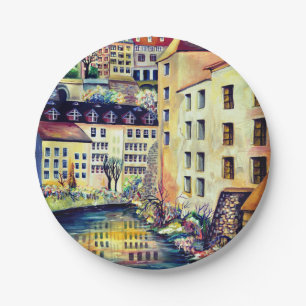 Assiettes En Carton Stockholm - Gamla Stan, vieille ville, Suède
