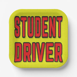 Assiettes En Carton Student Driver