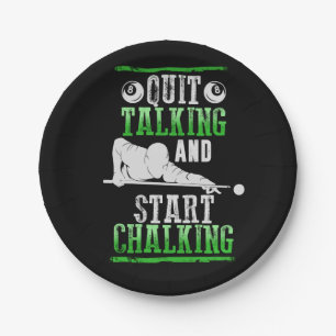 Assiettes En Carton Style de Billard