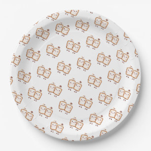 Assiettes En Carton Sucettes Guimauve Kawaii S'mores