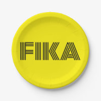 Suédois Fika Jaune et Noir