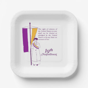 Assiettes En Carton Suffrage féminin
