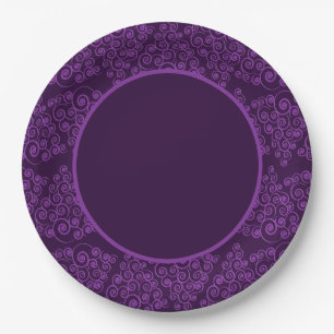 Assiettes En Carton Sugar Plum CurlyQue sapin de Noël