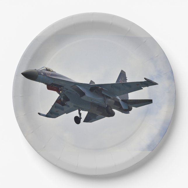 Assiettes En Carton Sukhoi Su-35S (Devant)