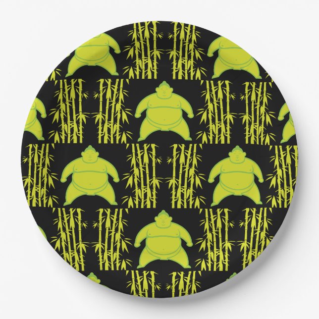 Assiettes En Carton Sumo Wrestler (Devant)