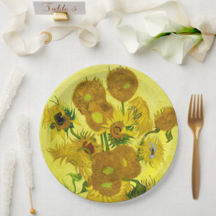 Assiettes En Carton Sunflowers Vincent van Gogh