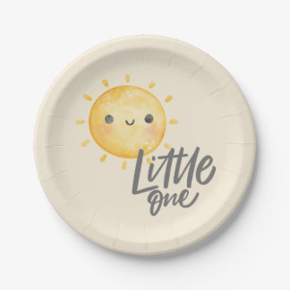 Assiettes En Carton Sunshine Little One Baby shower
