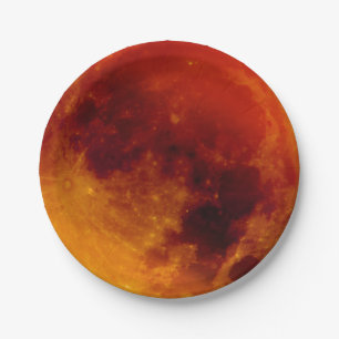 Assiettes En Carton Super Blue Blood Moon