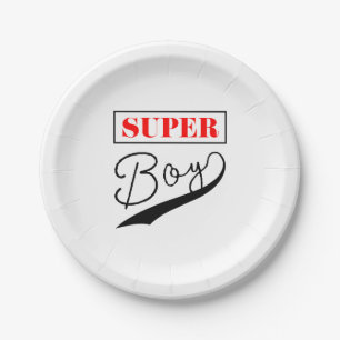 Assiettes En Carton Super Boy
