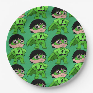 Assiettes En Carton Super Boy Action Hero