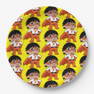 Assiettes En Carton Super Boy Action Hero
