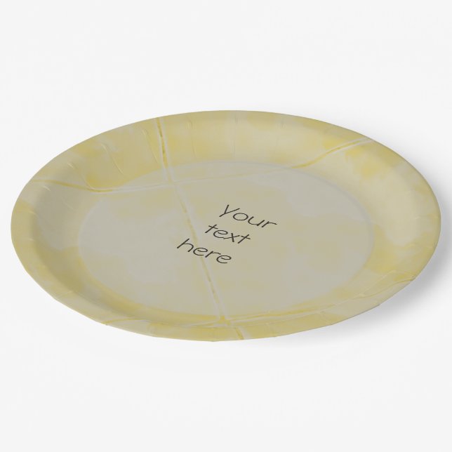 Assiettes En Carton Surface céramique en mosaïque jaune n'importe quel (Angle)