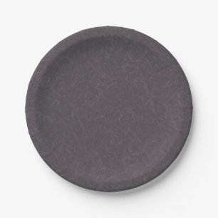 Assiettes En Carton Surface texturée violette foncée à motif tourbillo