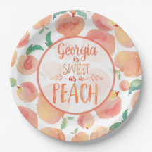Sweet as a Peach Anniversaire Plaques