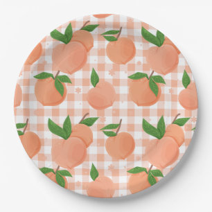 Assiettes En Carton Sweet as a Peach Birthday
