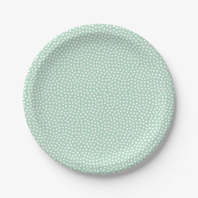 Assiettes En Carton Sweet Sprigs Sexe Plaque de Baby shower neutre (Devant)