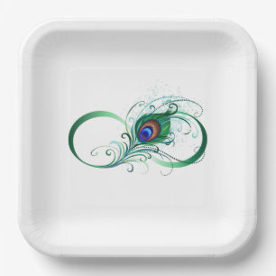 Assiettes En Carton Symbole de l'Infinity