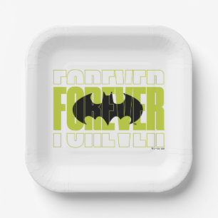 Assiettes En Carton Symbole de typographie de Batman