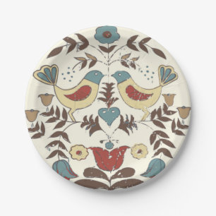 Assiettes En Carton SYMBOLE Hex Amish néerlandais Pennsylvanie Bird Am