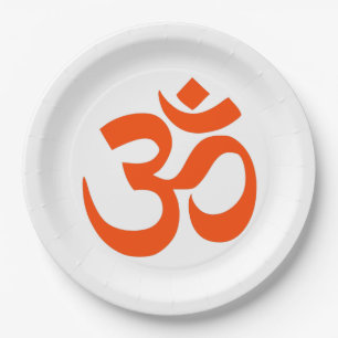Assiettes En Carton Symbole Om indien