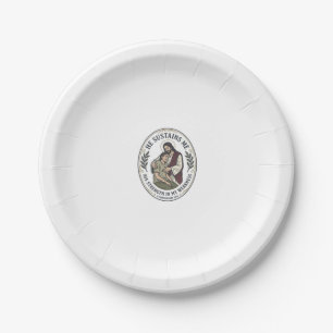 Assiettes En Carton T-Shirt Encouragement de Jésus pour Maladie Chroni