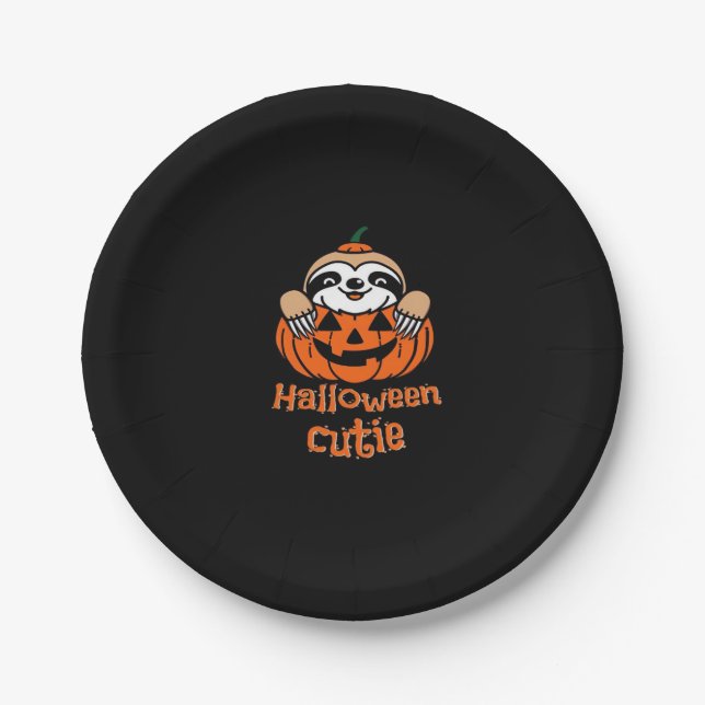 Assiettes En Carton T-shirt Essential pour la coupe d'Halloween (Devant)