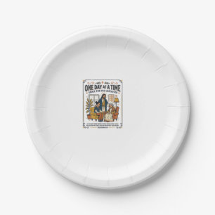 Assiettes En Carton T-shirt graphique Jésus Soignant Parents Âgés Chri