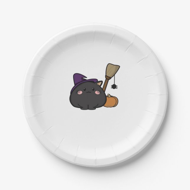 Assiettes En Carton T-shirt Halloween surdimensionné (Devant)