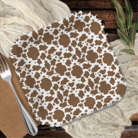 Taches de vache marron motif faux cuir de vache