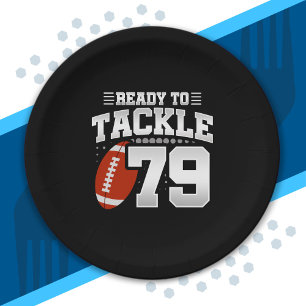 Assiettes En Carton Tackle 79e anniversaire de 79 ans Couples