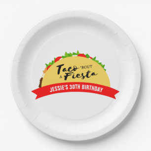 Assiettes En Carton Taco 'Bout A Fiesta