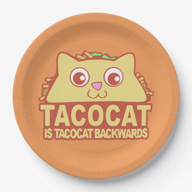 Assiettes En Carton Tacocat vers l'arrière II (Devant)