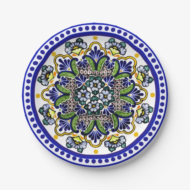 Assiettes En Carton Talavera Siete (Devant)