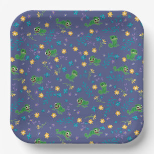 Assiettes En Carton Tangé   Pascal - Motif pourpre