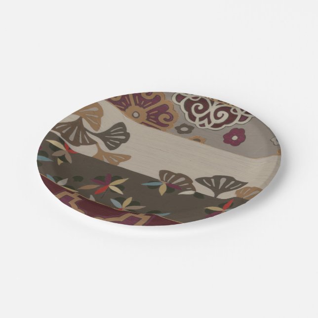 Assiettes En Carton Tapisserie automnale II (Angle)