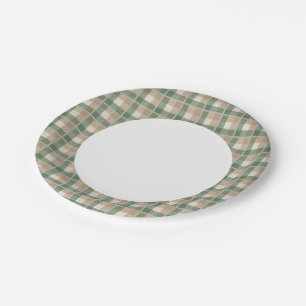 Assiettes En Carton Tartan