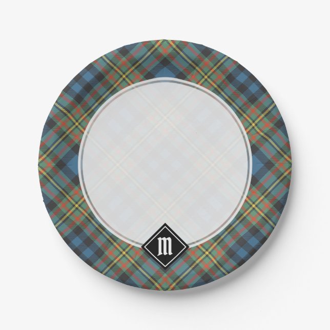 Assiettes En Carton Tartan ancien du clan MacLellan (Devant)