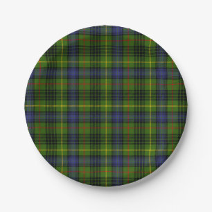 Assiettes En Carton Tartan de Stewart de chasse
