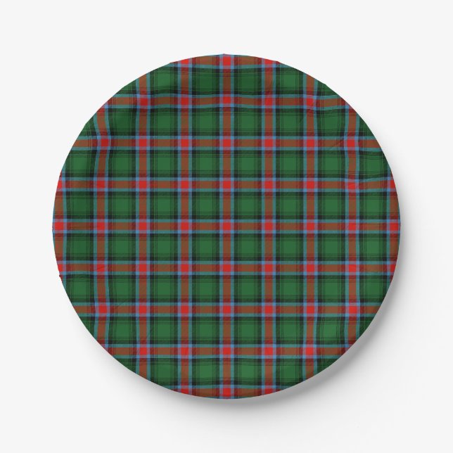 Assiettes En Carton tartan officiel de l'État de Géorgie (Devant)
