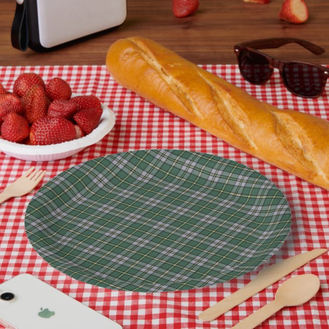 Assiettes En Carton Tartan provincial du Cap-Breton (Pique-nique)