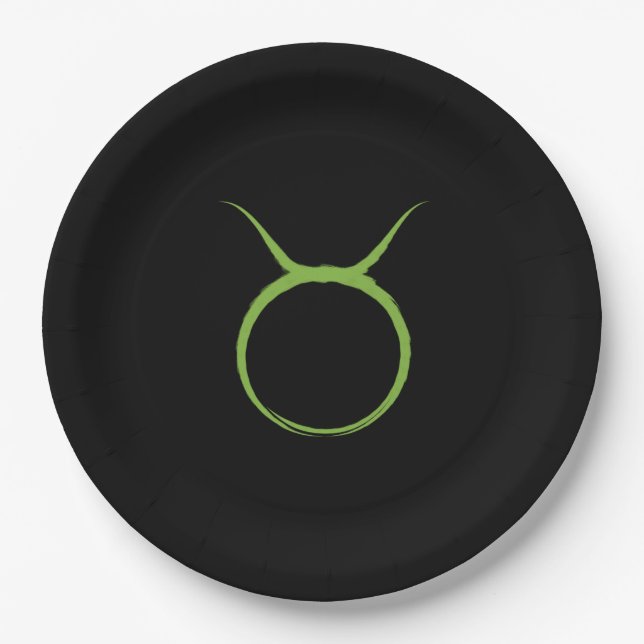 Assiettes En Carton TAURUS Taureau Avril Mai Astrologie Zodiaque Anniv (Devant)